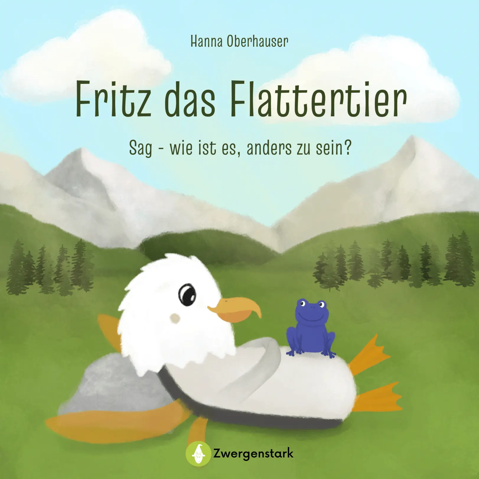 Cover von Fritz das Flattertier, ein Bilderbuch für Kinder ab 3 Jahren von Hanna Oberhauser