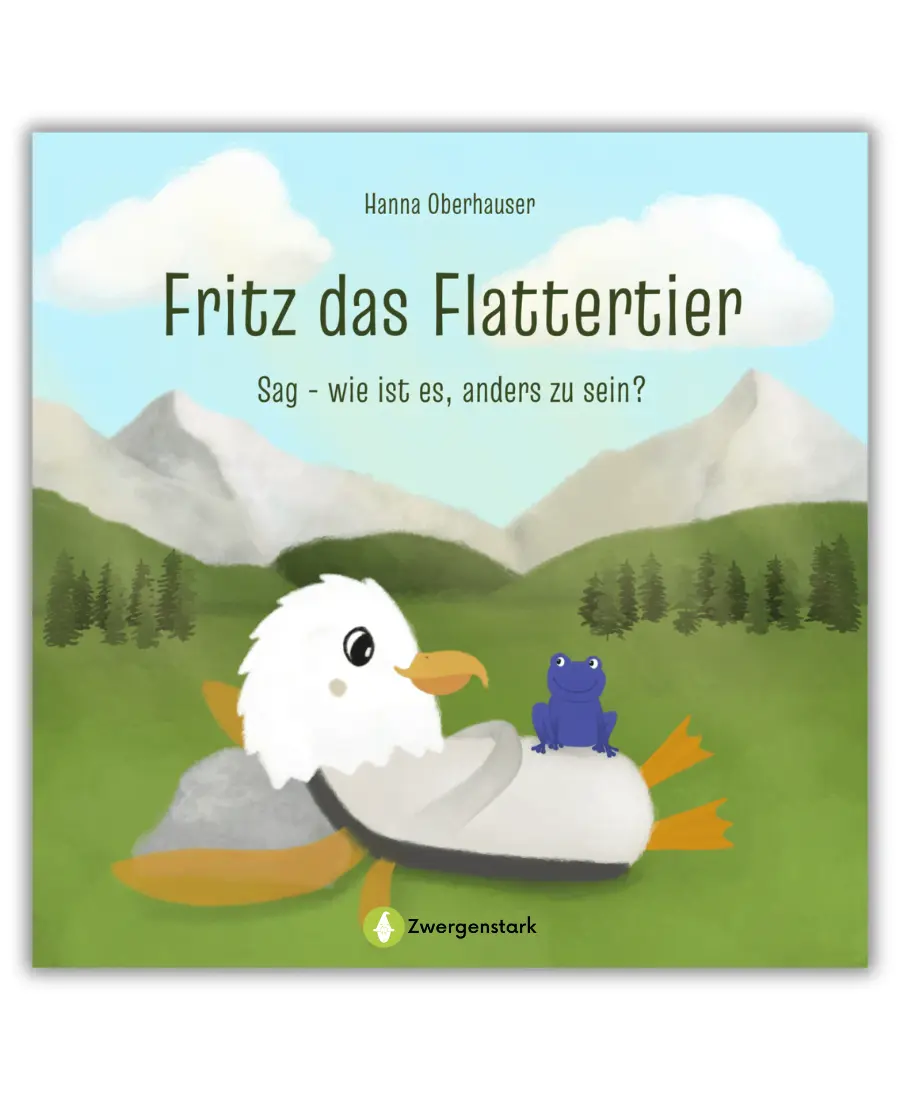 Cover des Kinderbuchs Fritz das Flattertier von Hanna Oberhauser