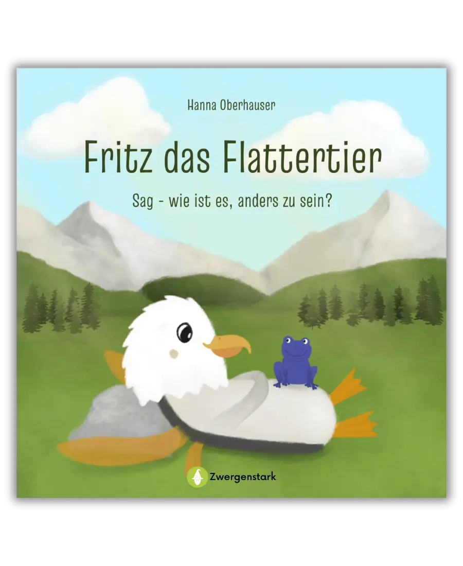Cover des Kinderbuchs Fritz das Flattertier von Hanna Oberhauser