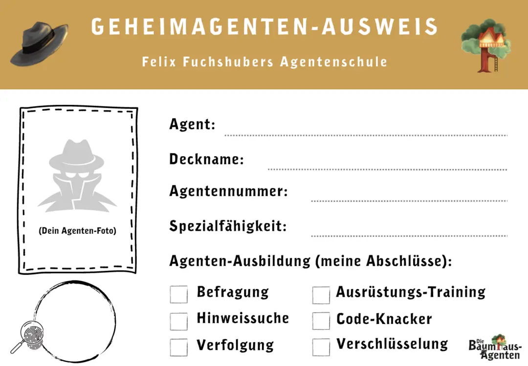 Geheimagenten-Ausweis