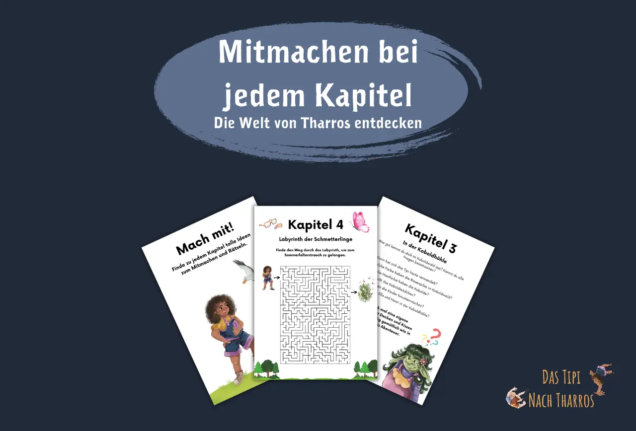 Beitragsbild zu den Bonusinhalten zum Kinderbuch "Das Tipi nach Tharros", ein Vorlesebuch für Kinder ab 6 Jahren von Elisabeth Hartlieb und Zwergenstark