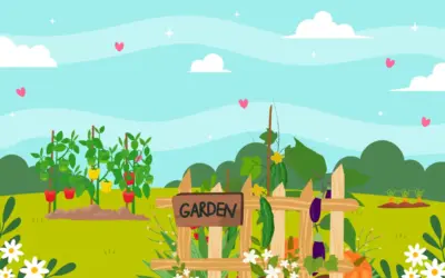 Ein blühender Gemüsegarten