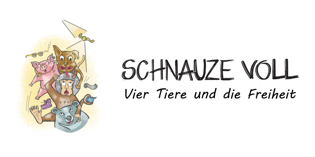 Logo vom Kinderbuch "Schnauze voll - Vier Tiere und die Freiheit", ein Vorlesebuch für Kinder ab 6 Jahren über Tiere, Freiheit, Tierschutz und Tierrechte von Lisa Aigelsperger und Zwergenstark