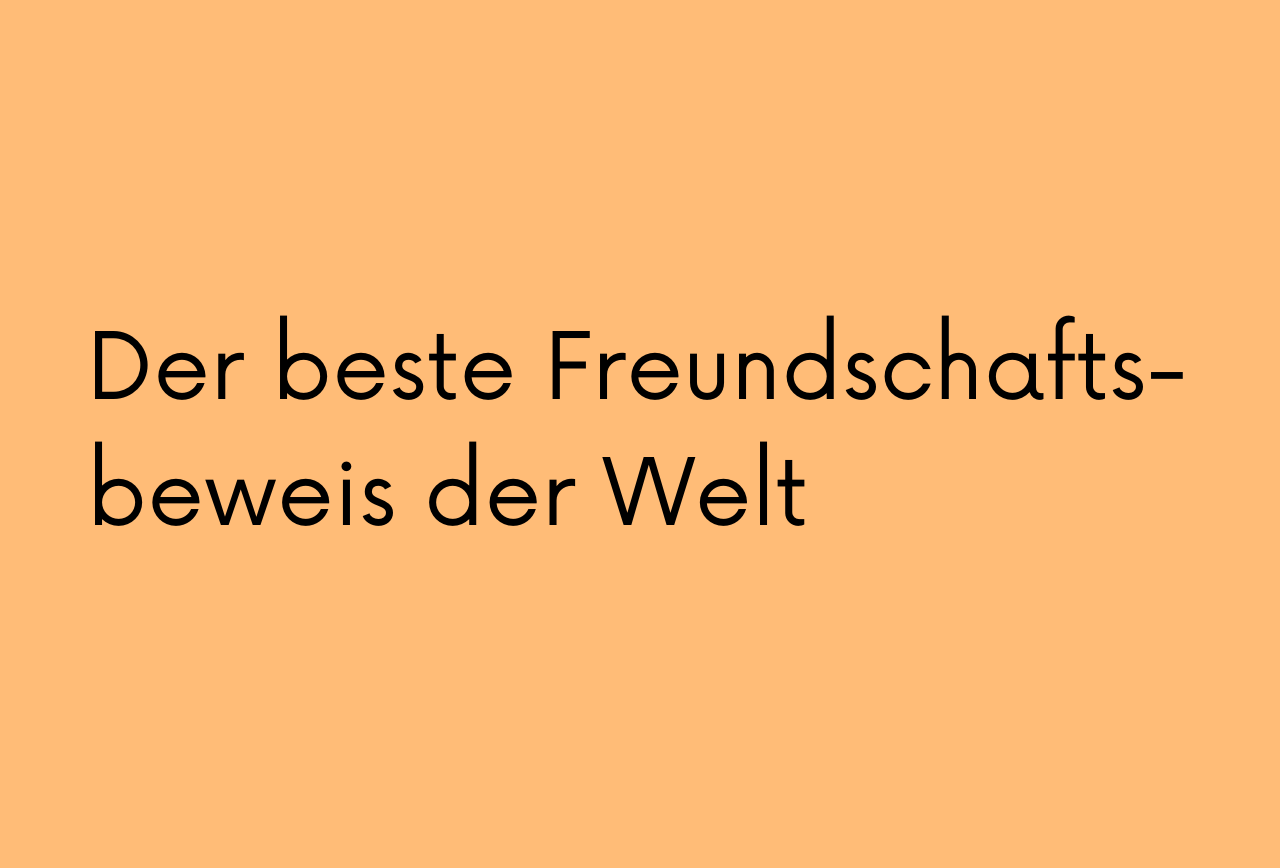 Beitragsbild der Geschichte "Der beste Freundschaftsbeweis der Welt", SoulStory Schreibwettbewerb von dem Soulbuddies e.V.
