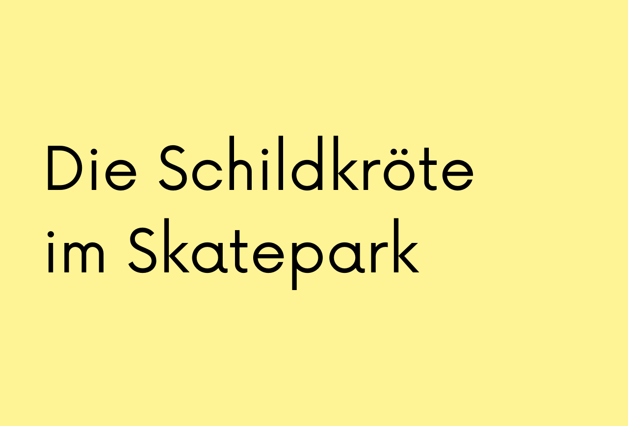 Beitragsbild der Geschichte "Die Schildkröte im Skatepark", SoulStory Schreibwettbewerb von dem Soulbuddies e.V.