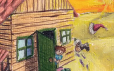 Als der Nikolaus bemerkte, dass er sich zu sehr beeilt