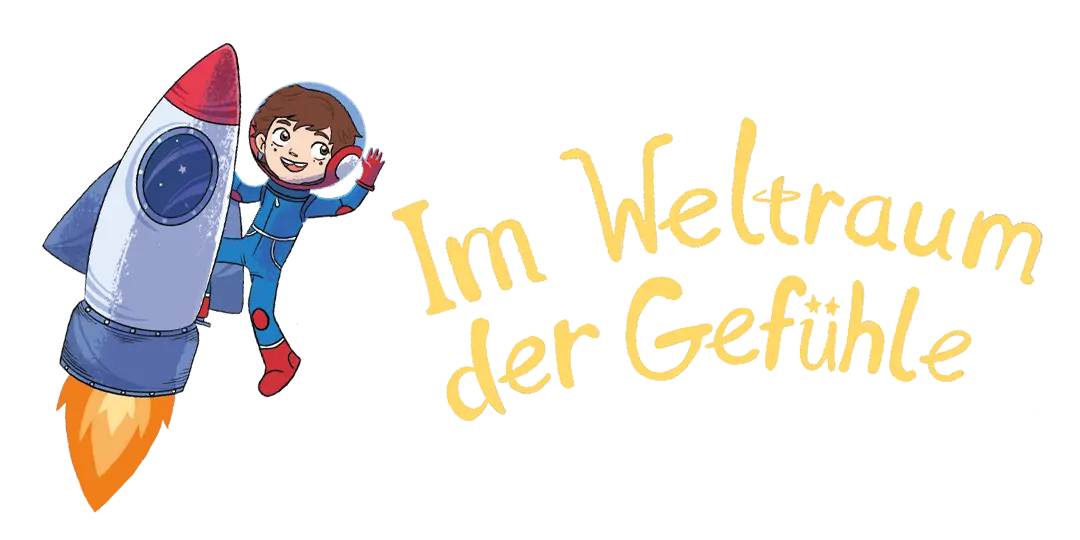 Logo zum Kinderbuch "Im Weltraum der Gefühle – Tim und die Gefühlsplaneten", ein Bilderbuch für Kinder ab 3 Jahren von Angelina Wenzler und Zwergenstark