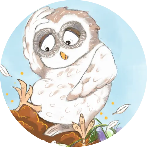 ky-charakter-rund Runde Illustration von Bags der Wespe, ein Hauptcharakter aus dem Kinderbuch "Regentropfenfreude für Mannolo", ein Vorlesebuch für Kinder ab 4 Jahren von Christel Gaiser