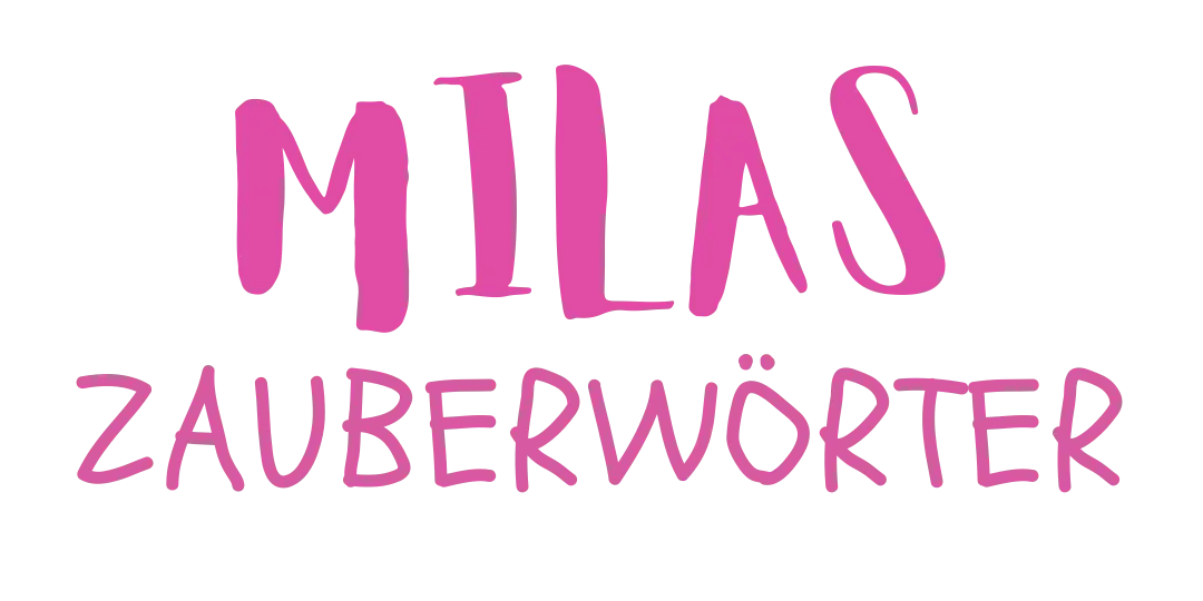 Logo vom Kinderbuch "Milas Zauberwörter", ein Vorlesebuch ab 6 Jahren über eine Elfe, Tiere und Magie von Ines Gölß
